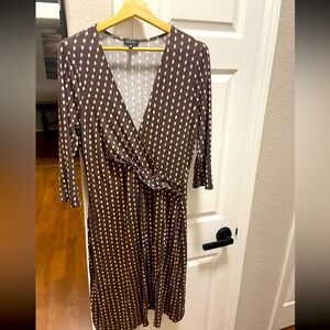 Escada Sport Faux Wrap Dress 3/4 Sleeve